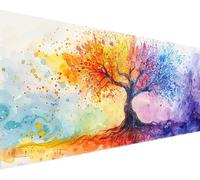 Tree Paint by Numbers Tree Of Life Paint by Numbers Kits for Adults Beginner DIY Oil Painting Kits with Brushes Acrylic Pigment Drawing on Color Canvas Craft, Home Wall Decor Gifts 50x100cm b1770-34Z