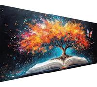 Tree Paint by Numbers Tree Of Life Paint by Numbers Kits for Adults Beginner DIY Oil Painting Kits with Brushes Acrylic Pigment Drawing on Color Canvas Craft, Home Wall Decor Gifts 100x200cm l1191-335