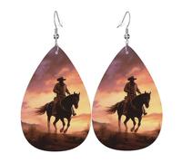 Tree Palestinian Flag Leather Earrings for Women Teardrop Earring Lightweight Dangle Hoop Earrings Jewelry Gifts, One Size, Faux Leather, No Gemstone