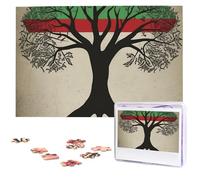 Tree Palestinian Flag Wooden Puzzles 1000 Pieces Personalized Jigsaw Puzzle For Adults Interesting Custom Photo Puzzles Gift For Holiday Birthday Wedding Anniversay