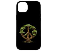 Tree Peace Symbol Nature Earth Bonsai Forest Design Case for iPhone 14 Plus