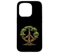 Tree Peace Symbol Nature Earth Bonsai Forest Design Case for iPhone 15 Pro