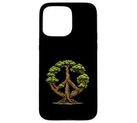 Tree Peace Symbol Nature Earth Bonsai Forest Design Case for iPhone 15 Pro Max