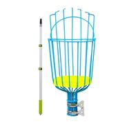Tree Picking Tool Extension Handle Open Basket Cradle Design for Backyard Garden Harvest Work on Tall Branch Produce Tree Fruit Harvester Basket Handle Branch Reach Picking Tool Garden Gatherer Citrus