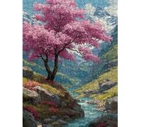 Tree Pink Jigsaw Puzzle 6000 Piece for Adults, Classic Jigsaws BLQSBGA1-431