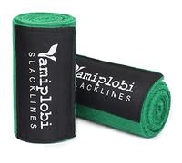 Tree Protector Kit for Slacklines - 60" x 6" Tree Guards - 2 Piece Non-Slip Felt Wraps with Anti-Slip Guide Straps - Perfect Outdoor Tree Wear for Ziplines Hammocks Slackline Rope - Green