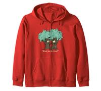 Tree Pun Wood you be mine Zip Hoodie