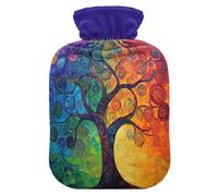 Tree Red tag3 Hot Water Bottle with Cover for Pain Relief tag1 for tag2, 1L
