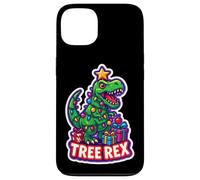 Tree Rex Tyrannosaurus T-rex Dinosaur Christmas Wordplay Pun Case for iPhone 13