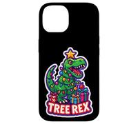 Tree Rex Tyrannosaurus T-rex Dinosaur Christmas Wordplay Pun Case for iPhone 14