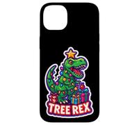 Tree Rex Tyrannosaurus T-rex Dinosaur Christmas Wordplay Pun Case for iPhone 14 Plus