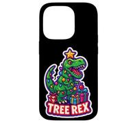 Tree Rex Tyrannosaurus T-rex Dinosaur Christmas Wordplay Pun Case for iPhone 14 Pro