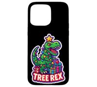 Tree Rex Tyrannosaurus T-rex Dinosaur Christmas Wordplay Pun Case for iPhone 15 Pro Max