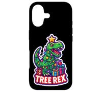 Tree Rex Tyrannosaurus T-rex Dinosaur Christmas Wordplay Pun Case for iPhone 17
