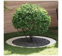 Tree Ring White Steel Ø120cm Decorative Garden Root Protection Outdoor Ring Set5