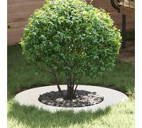 Tree Ring White Steel 70x70cm Modern Decorative Garden Base Protector Root Guard