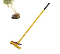 Tree Root Extraction Tool, High-Leverage Large Size Sapling Puller, Heavy Duty Snow Stake Extraction Lifter, Yellow 51 Inch Post Puller, Stake Remover Tool for Trees/Shrubs/Vines/Thorns