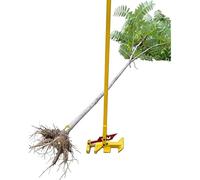 Tree Root Remover and Fence Post Puller, Heavy Duty Manual Tool for Uprooting Bushes, Shrubs, and Saplings, Handles Woody Stems 1 1/8"-3 1/2" Diameter