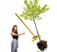 Tree Root Remover Tool - Heavy Duty Sapling Puller with Adjustable Clamp and Leverage Stake Extraction, Four Speed Adjustment for Efficient Removal