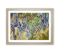 Tree Roots By Vincent Van Gogh Classic Painting Framed Print | A2 Oak Framed Wall Art | Ready to Hang | Classic Floral Picture | Living Room Bedroom Lounge Office
