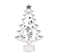 Tree Santa Claus Snow Led Night Light Home Deco