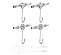 Tree Sap Tapping Kit, 4 Food-Grade Maple Spiles Faucets, 2 Spile Cleaning Brushes, Sturdy and Weather-Resistant Design, Tubing Drops Included, Durable Trunk Tapping Tools for All Trees