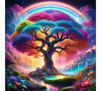 Tree Secret Realm 1000 Piece Jigsaw Puzzles for Adults, Colourful, Fun, Challenging and Brainteasing Adults jigsaw puzzles 1000 Pieces, Beautiful Decoration Puzzle
