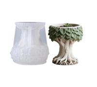 Tree Shape Silicone Mold for Craft Making Concrete Plant Pots Cup Storage Container Home Decorative Accesssory Silicone Planter Mold