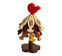 Tree-shaped coaster set made of wood, heat-resistant and foldable pot coasters as well as place mats, Christmas tree shaped coasters - for pans, bowls, teapots, drinks, plates, dishes