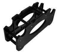 Tree Shaped Dumbbell Display Rack for Rubber and Neoprene Dumbbells | Black PP Plastic, Stable Floor Storage for Home Gym or Office, Supports 15kg Pairs