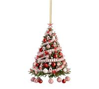 Tree Shaped Ornaments - Acrylic Craft Parts, 2D Silhouettes, Charming Styles to | Decorative Touch for Trees That Enhance the Atmosphere Holiday in Evennemen