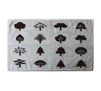 Tree Silhouette Illustrations Designer Bath Towel Benjamin Tate Design Pink Bath Towel
