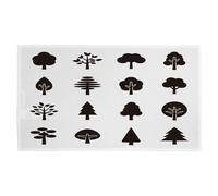 Tree Silhouette Illustrations Designer Kitchen Towel Benjamin Tate Design White One Size