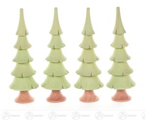 Tree Solid Wood Trees Light Green H=Approx. 11 cm NEW Erzgebirge Christmas Tree
