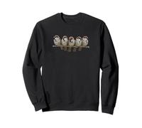 Tree Sparrows on a Branch Birdlover Birdwatcher Bird Sweatshirt