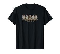 Tree Sparrows on a Branch Birdlover Birdwatcher Bird T-Shirt