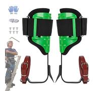 Tree Spikes Climbing Kit - Height Adjustable, Climbings Spurs Set, Removable Safety Grip System, Sturdy Steel Frame Support, Secure Leg Lock Mechanism, Balanced Ascend Tool | For Fruit Harvest Advent