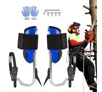Tree Spikes for Climbing, Aluminium Alloy Tree Spikes, Harness Kit Heavy Duty Equipment Safe Palm Support for Jungle Picking Fruit Indoor Sports Outdoor Professionals