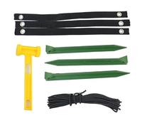 Tree Stakes and Supports - Heavy-Duty Tie-Down - Tree Support Stakes | for Trampoline Shed Greenhouse Canopy Playground Equipment Against Bad Weather Wind Protection Outdoor