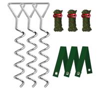 Tree Stakes Coiled Ground Anchors Ideal for Fixing Vegetation Temporary Shelters and Canopies in Any Environment Helical Tree Stake Kit