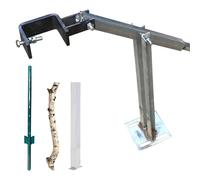 Tree/Stump/Fence T Post Puller Metal, Labor-Saving Concrete Post Remover Tool, Pole Removing Equipment for Garden Farm Yards Ranch Lawn(6cm (2 3/8") Clamp)