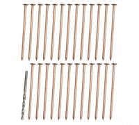 Tree Stump Removal Copper Nails 4 Inch Killing Spikes For Root Destruction Hardware Drill Bit Set Woodworking Tools Garden DIY Projects 15/20/25 Pack(25pcs)