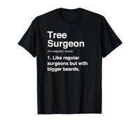 Tree Surgeon Cool Funny Arborist Beard Definition T-Shirt