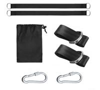 Tree Swing Hanging Kit With Reinforced Nylon Straps And Rust Resistant Stainless Steel Carabiners Offering 2200LB Weight Capacity For Secure Swing Setup