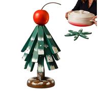 Tree Trivet Set | Heat Resistant Foldable Pot Holders | Christmas Tree Coasters Wooden Trivets - for Pans Bowls Plates Dishes Drinks Kitchen Counter Farmhouse Home Office Restaurant