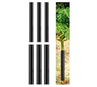 Tree Trunk Protectors 6 Pack Plastic Sapling Wrap Black