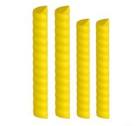 Tree Trunk Protectors Made to Shield Young Trees from Rodents, Deer, and Winter Damage for Long Term Use (yellow)