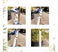 Tree Trunk Protectors Set of 9 Spiral Plastic Covers, Providing Protection from Deer, Rabbits, and Weather for Tree Bark