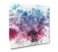 Tree Under the Cosmos Watercolour Canvas Print | Gallery Wrapped 30mm Frame Wall Art | 14x14 inches | Ready to Hang | Modern Landscape Picture | Living Room Bedroom Lounge Office
