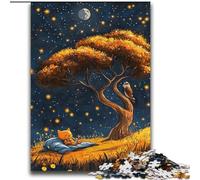 Tree Under The Night Sky Jigsaw Puzzles for Teenagers 2000 Pieces, Challenging Game And Family Play Parent-child Interaction (70x100cm)